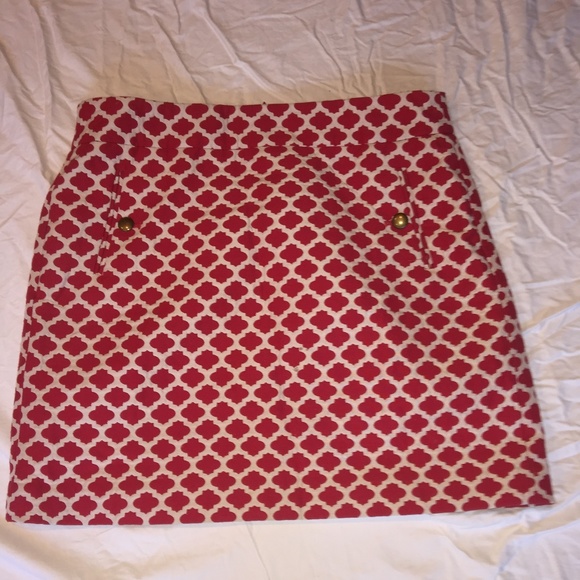 Loft white and red skirt size 8 - Picture 1 of 2